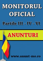 anunt monitorul oficial