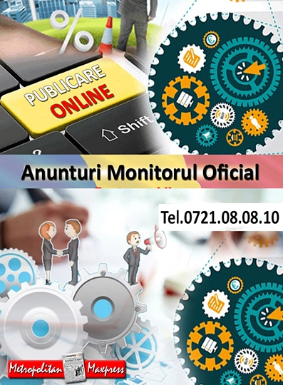 anunt Monitorul Oficial